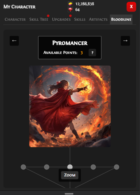 Bloodline System in Pixel Valkyrie